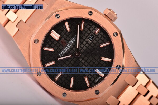 Best Replica Audemars Piguet Royal Oak Watch Rose Gold 15400or.oo.1220or.01 (EF) - Click Image to Close